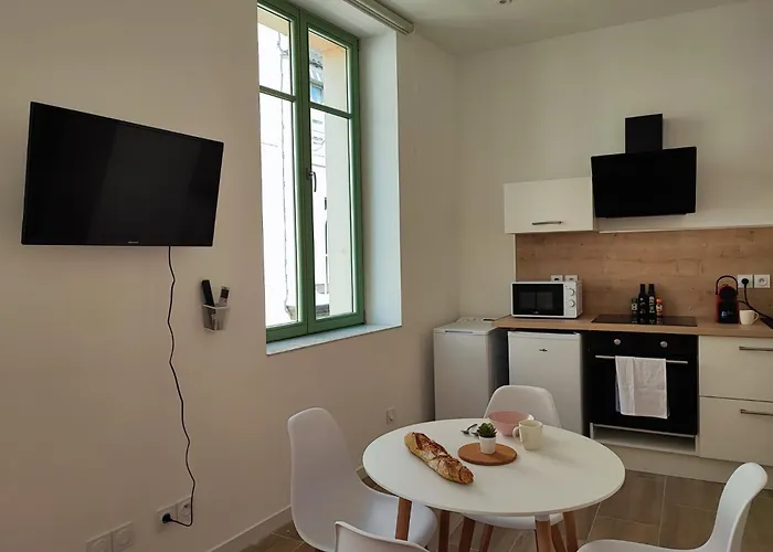 דירה Escale Entre Cite Et Bastide Clim Wifi Smart Tv קרקסון